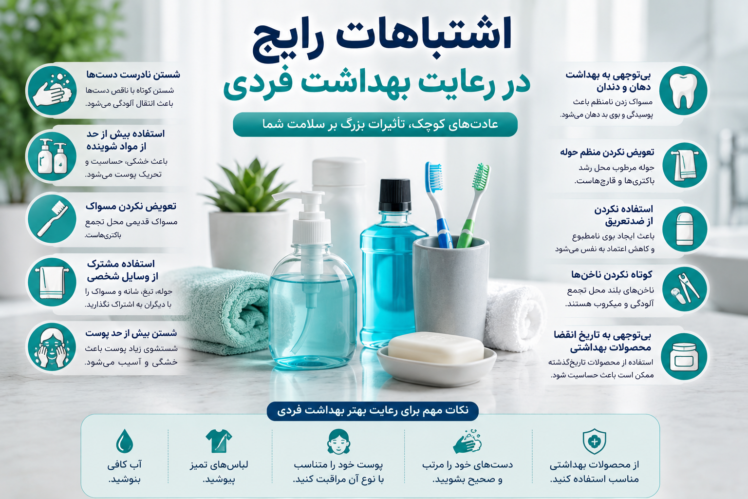 Common mistakes in personal hygiene