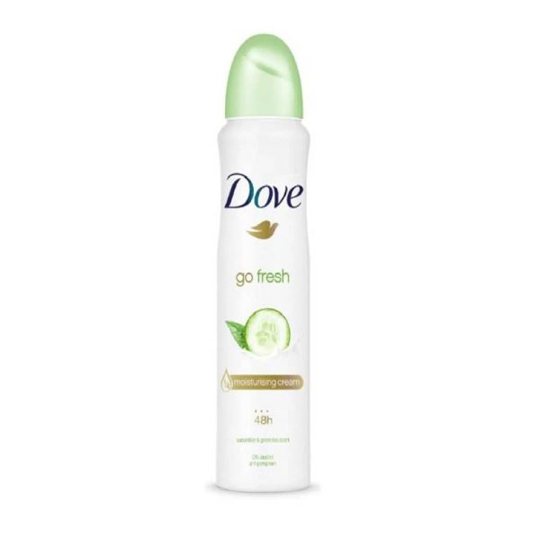 اسپری ضد تعریق داو Dove مدل Go Fresh رایحه خیار و چای سبز حجم 250 میل