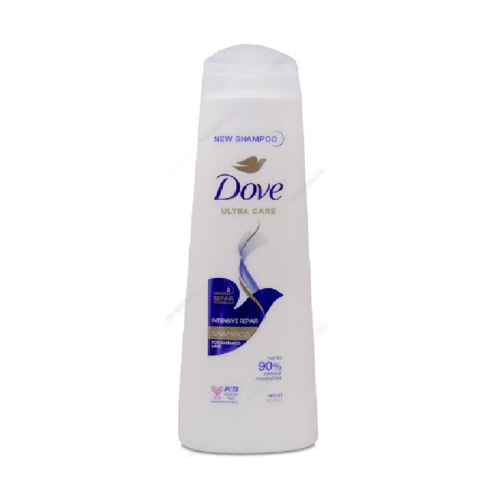 Dove Repairing Shampoo for Damaged Hair 400ml شامپو ترمیم کننده داو مناسب موهای آسیب دیده 400 میل - تصویر 1