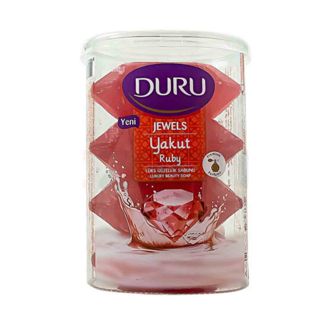 Duru 400g Jar Soap with Pink Sapphire Extract صابون دورو لیوانی 400 گرم حاوی عصاره یاقوت صورتی - تصویر 1