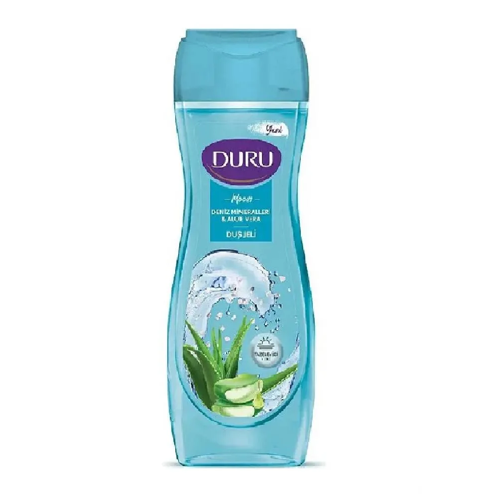 Duru Body Wash – Coastal Minerals & Aloe Vera شامپو بدن دورو مدل مواد معدنی ساحلی و آلوئه ورا DNIZ MINERALLERI ALOE VERA DURU - تصویر 1