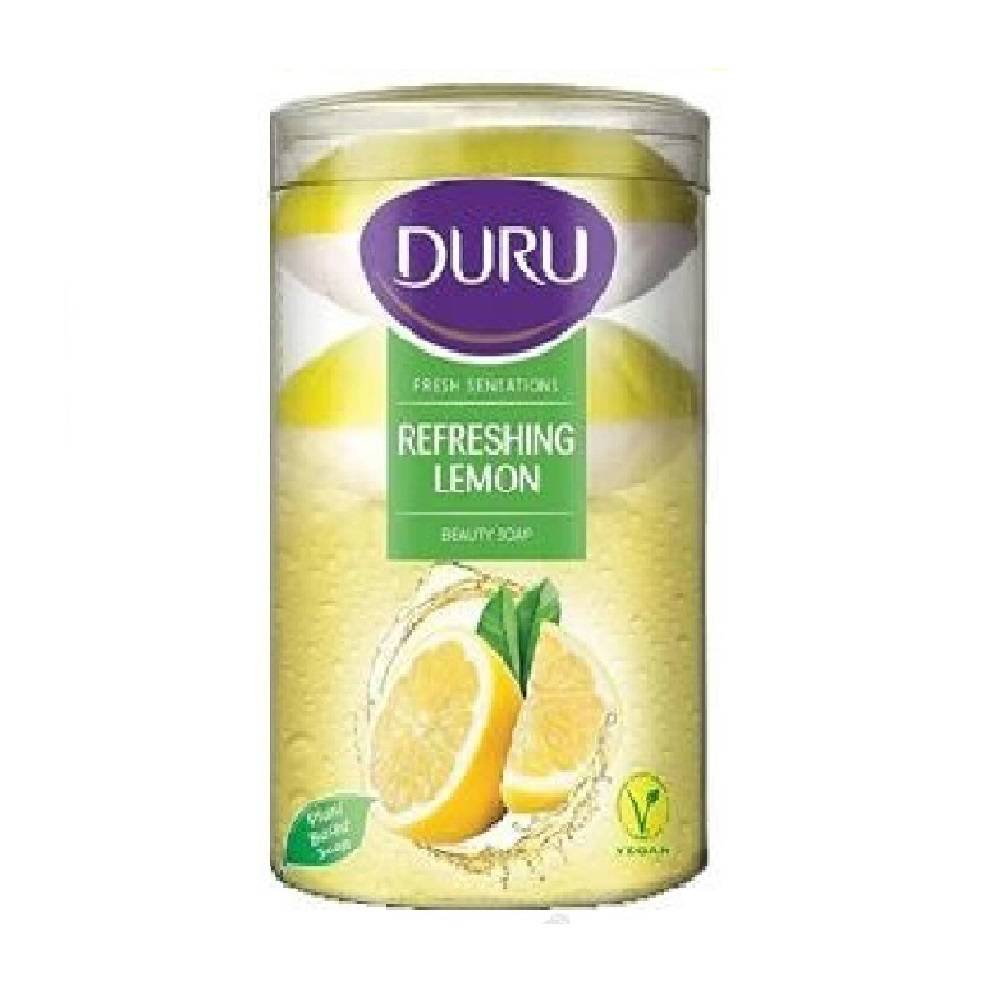 Duru Lemon Scented Soap صابون دورو لیوانی راحیه لیمو ترکیه بسته 4عددی - تصویر 1