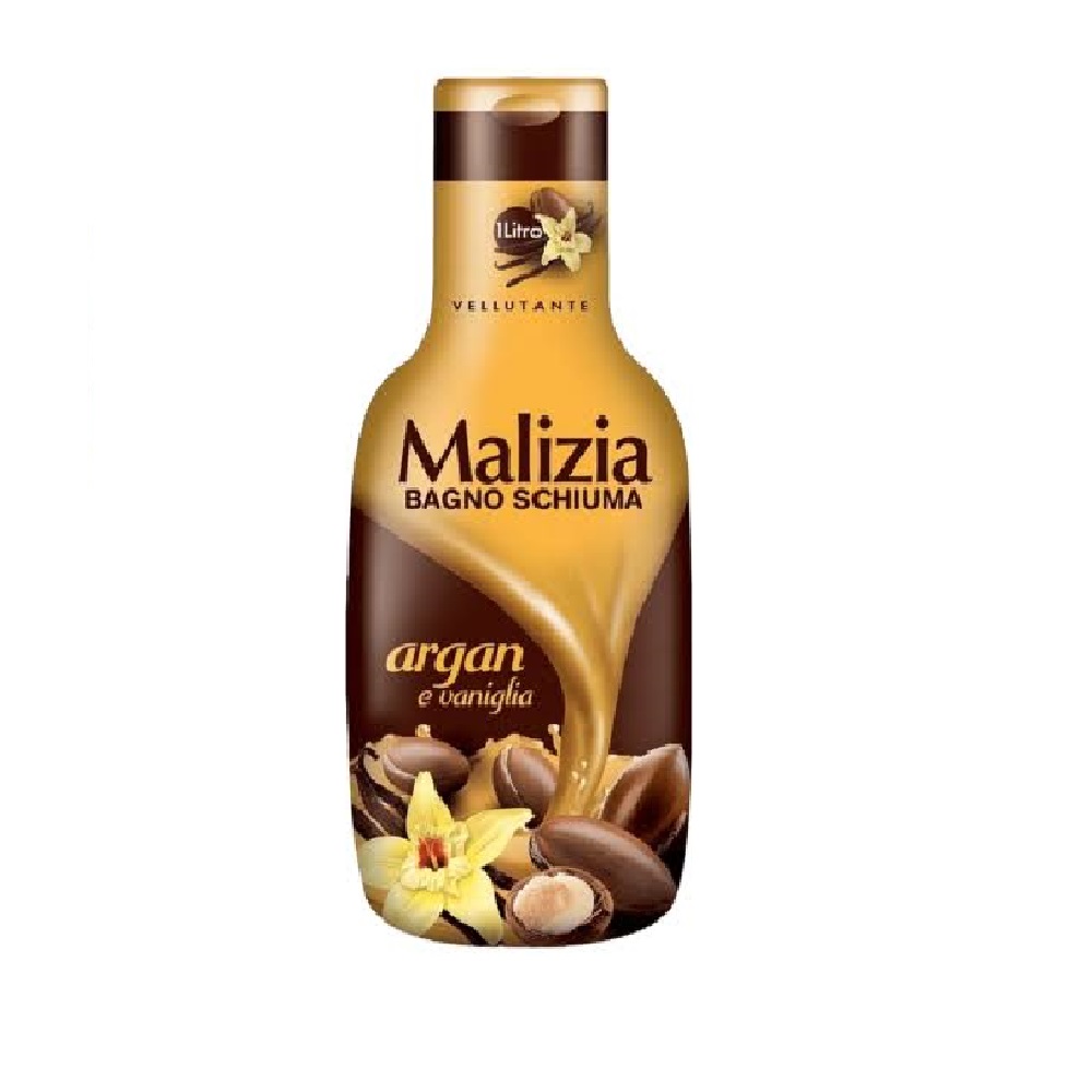 Malizia Body Wash with Argan Oil and Vanilla Extract – 1000 ml شامپو بدن مالزیا Malizia حاوی روغن آرگان و عصاره وانیل حجم 1000 میل - تصویر 1