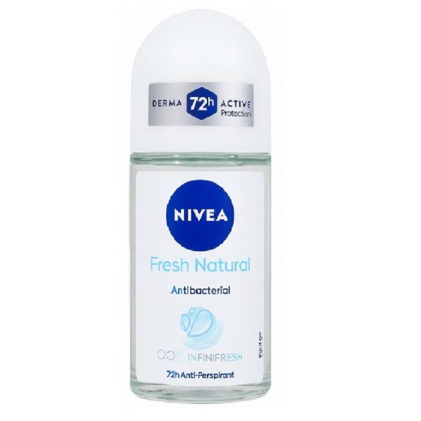 مام رولی ضد تعریق نیوا Nivea زنانه مدل Fresh Natural فرش نچرال حجم 50 میل