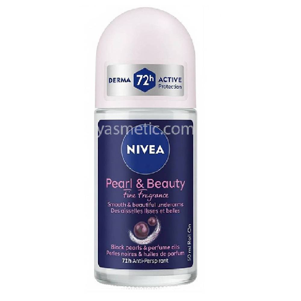 Nivea Women's Pearl & Beauty Roll-On Deodorant (50ml) مام رولی زنانه نیوا مدل Pearl And Beauty حجم 50 میل - تصویر 1