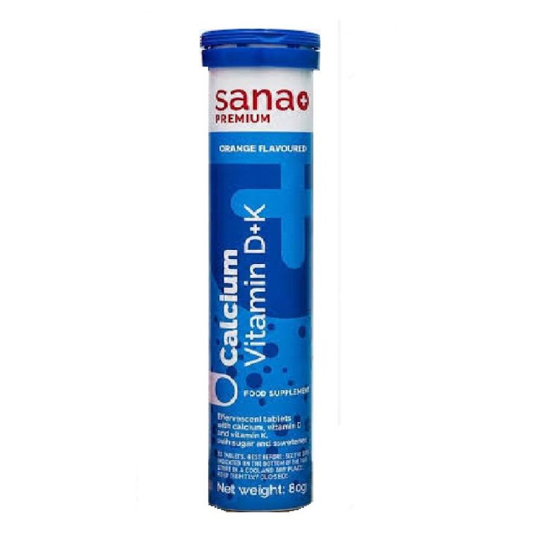 SANA Premium Calcium Vitamin D K Effervescent Tablets