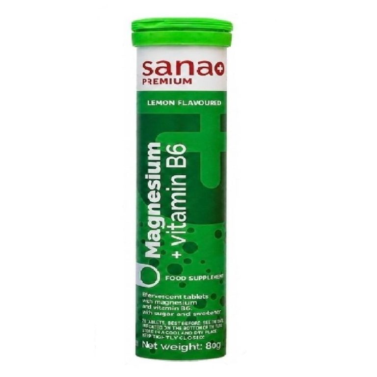 Sana Premium Effervescent Tablet Lemon Flavor – Magnesium Vitamin B6
