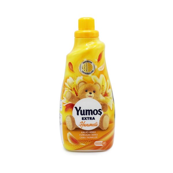 نرم کننده لباس یوموش Yumoş Extra با رایحه گل هانی ملی حجم 1440 میلی لیتر