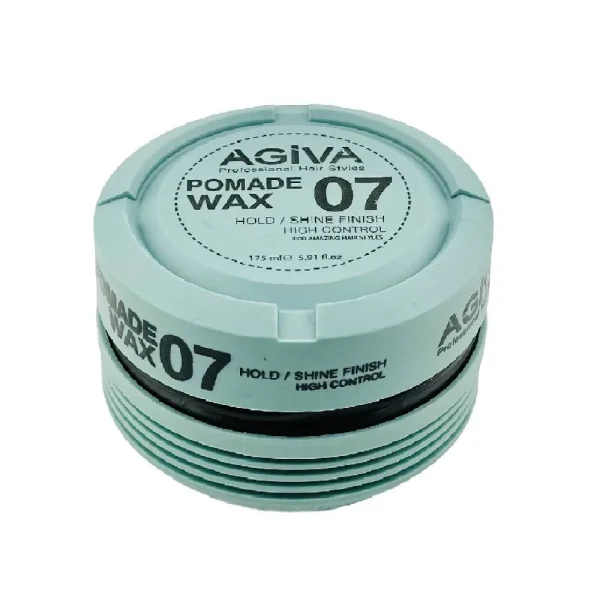 واکس موی آگیوا Agiva شماره 07 طوسی مدل Pomade Wax حجم 175 میل