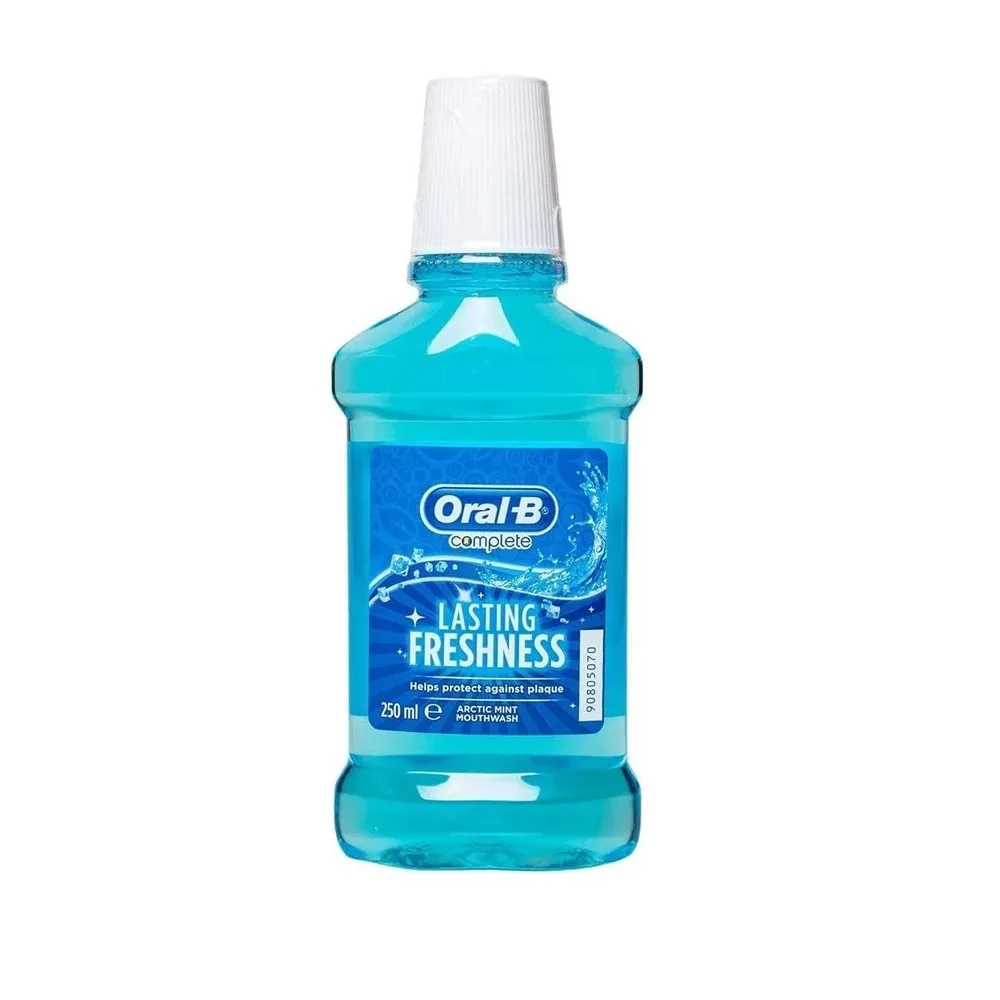 Oral-B Lasting Freshness Mouthwash – Arctic Mint – 250ml دهان شویه Oral-B سری Lasting Freshness مدل Artict Mint حجم 250 میل - تصویر 1