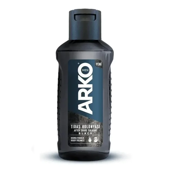 افتر شیو مردانه آرکو  Arko مدل Black با خاصیت خنک کننده و ضد التهاب حجم 255ml