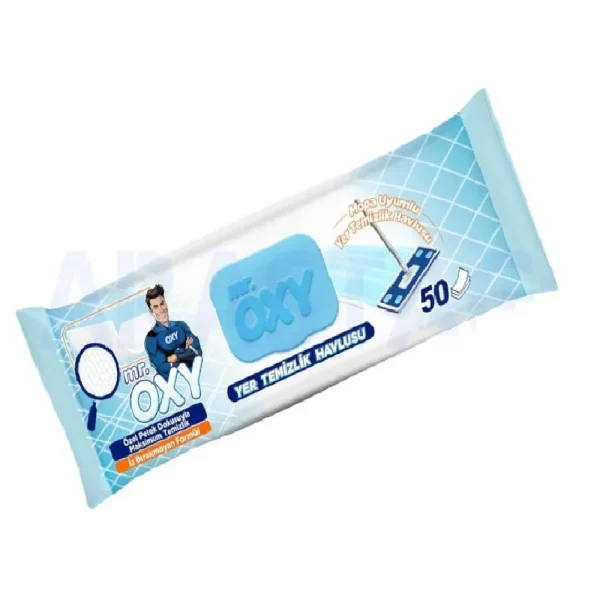 دستمال مرطوب مخصوص تی مستر اوکسی Mr. Oxy بسته 50 عددی